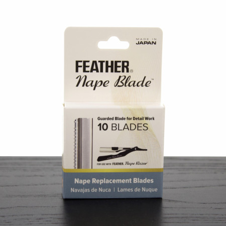 Feather Nape and Body Single Edge Straight Razor Blades, 10-Pack